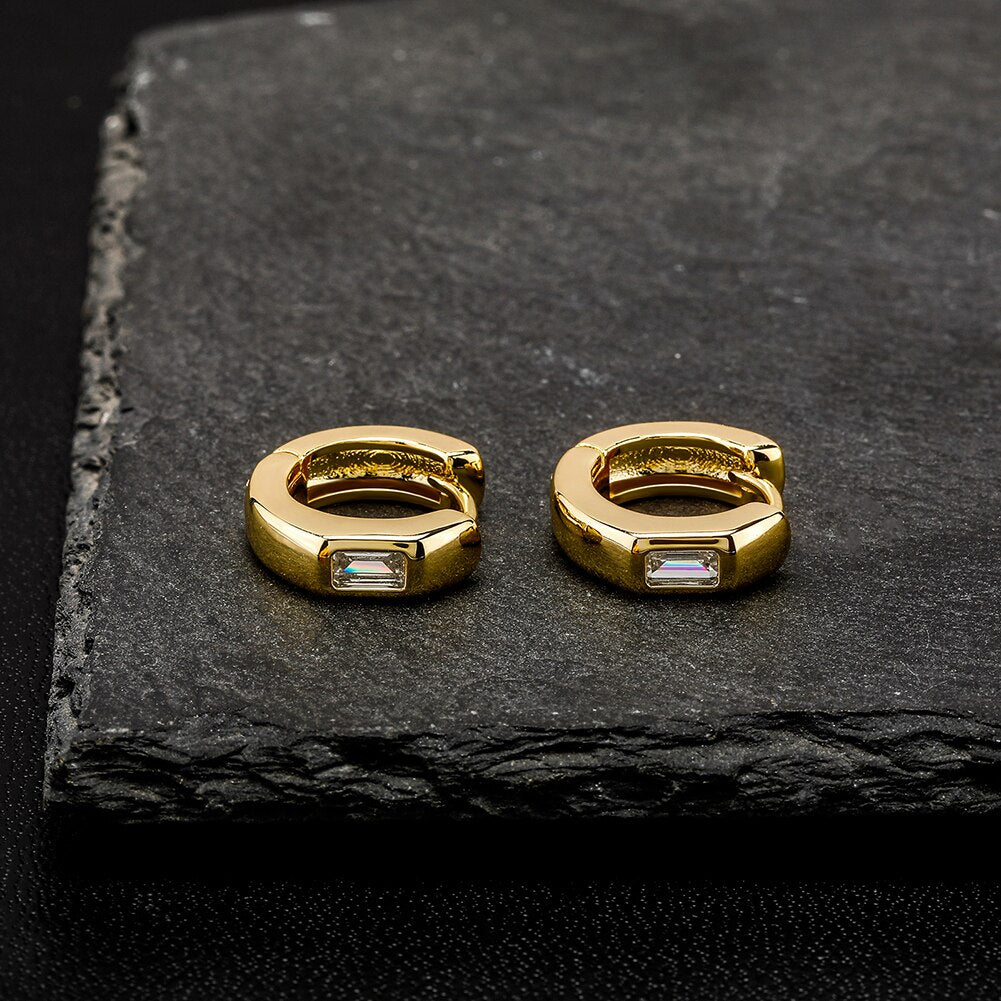 Gift Piercing Trendy Men & Women Stud Earrings Rock Hip-Hop for Men Earrings  Cubic Zirconia Earrings 19 - Walmart.com